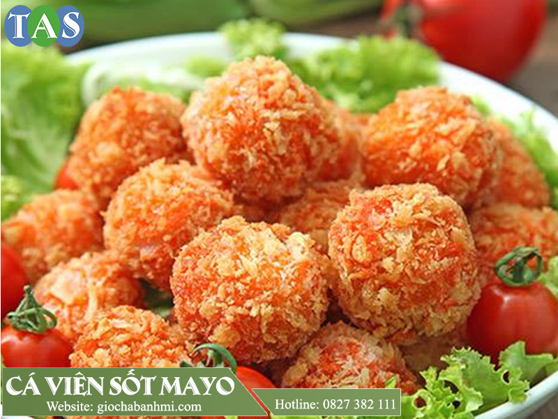 Món cá viên sốt mayonnaise