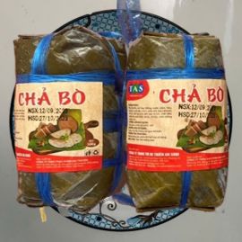 Chả bò lá chuối loại 1 gói 500g