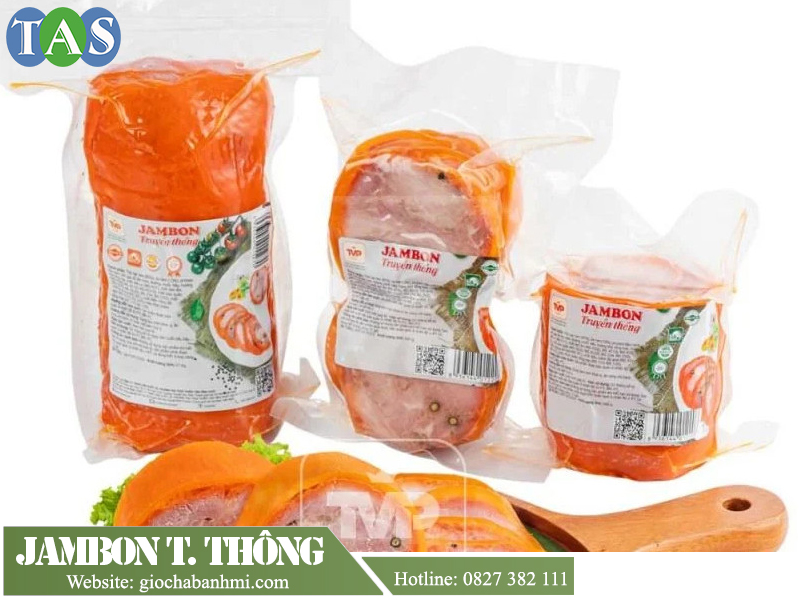 sản phẩm thịt jambon truyền thống nhãn hiệu Tân Vĩnh Phát