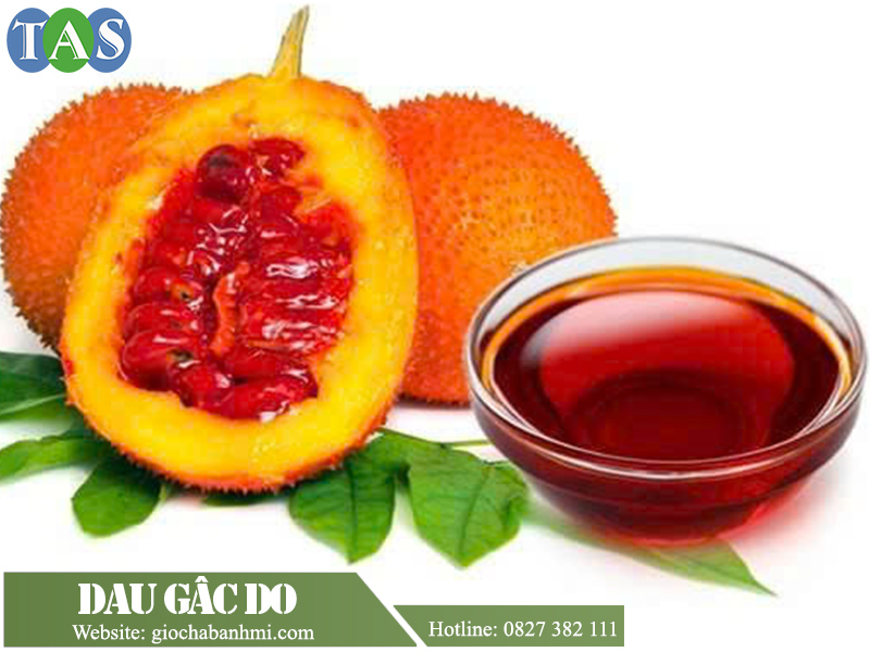 dầu gấc rất đỏ cần pha thêm bột nghệ để hạ màu