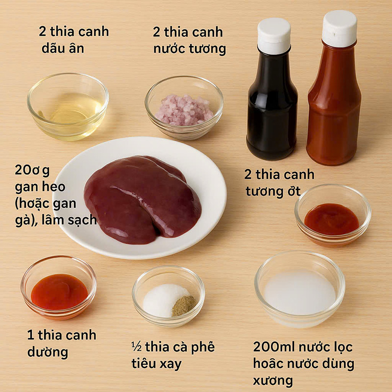 hình ảnh các nguyên liệu bạn cần chuẩn bị 
