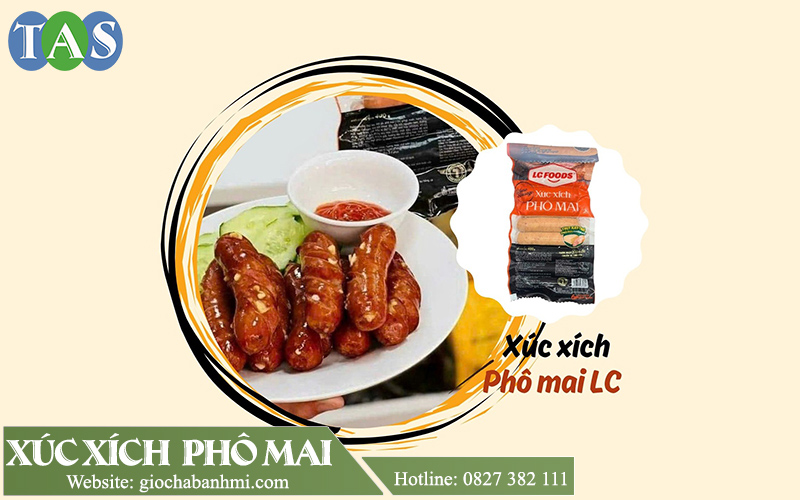 xúc xích phô mai bịch 8 cây 400g giá 64.000đ