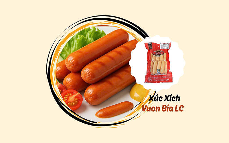 xúc xích vườn bia La Cusina bịch 500g giá 47.500đ 